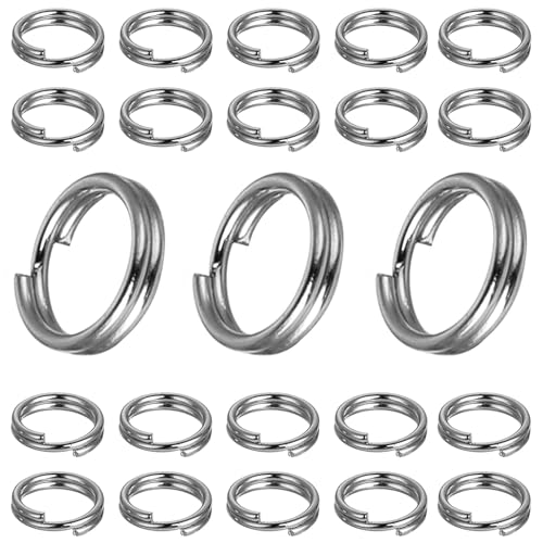 My-Bead Spaltringe 925 Sterling Silber Ø 4mm Verbindungsringe Karabinerverschlüsse basteln ohne Werkzeug Schmuckherstellung DIY (10 Stück) von DIY925