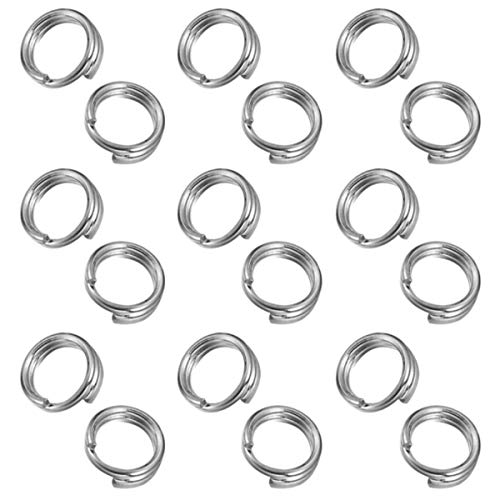 My-Bead 20 Stück Spaltringe doppelt Ø 6mm 925 Sterling Silber nickelfrei hypoallergen Federringe Schmuckherstellung DIY von DIY925