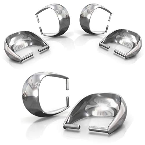 My-Bead 3 Stück Collierschlaufen 9.4mm 925 Sterling Silber Anhängerschlaufen Verbinder basteln Schmuckherstellung DIY von DIY925