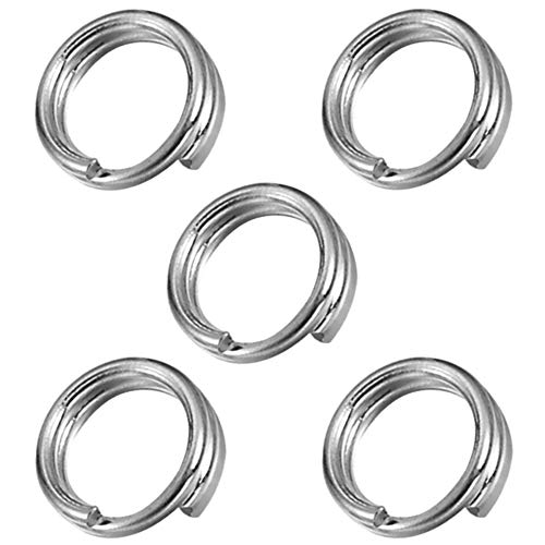 My-Bead 5 Stück Spaltringe Biegeringe doppelt Ø 2mm 925 Sterling Silber nickelfrei hypoallergen DIY von DIY925