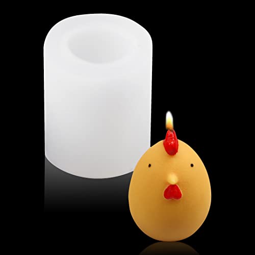 DIYBravo Huhn Kerze Silikonform Gießform DIY Tier Harz Casting Formen Epoxidharz 3D Harz Gießform Resin Animal Silicone Molds für Tischdeko Handwerk Dekoration Geschenk (Fettes Huhn) von DIYBravo