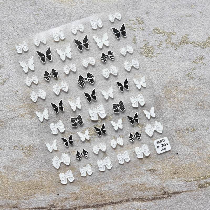 Schmetterling Nagelsticker, Schleifen Süsse Kawaii 5D Prägung, Diy Nagelsticker von DIYDesignerArt