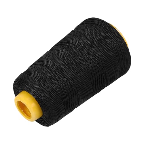 1 Rolle Nähgarn Dekoratives Garn DIY Nähbedarf Hochfeste Nähschnur Nadeleinfädler-Dekoration Werkzeuge binden Teile Bohrer Nähwerkzeuge und Zubehör tragbares Stickgarn Nylon Black DIYEAH von DIYEAH