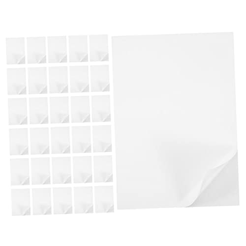 1 Satz Mattes Schreibpapier Aufkleberpapier Letter Paper Klebepapier Etikettenpapier Weißes Papier Aufkleberdruckerpapier Leeres Fotopapier Kraftpapier Transparent 100 Blatt DIYEAH von DIYEAH