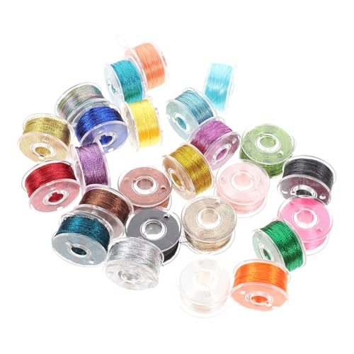 1 Satz Stickgarn Embroidery Thread Fäden Nähmaschinenfaden Einfädler Nähgarn Bunter Nähfaden Bastelzubehör Zum Nähen Stickereien Diy-thread Polyester 25st DIYEAH von DIYEAH