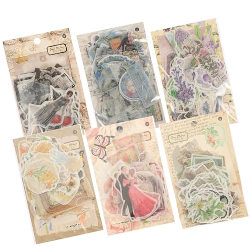 1 Satz Washi Aufkleberpaket Scrapbooking Nagelaufkleber Zubehör Kofferaufkleber Etikettenaufkleber Handkontoaufkleber Albumaufkleber Journalaufkleber Für Journalpapier 600 Blatt DIYEAH von DIYEAH