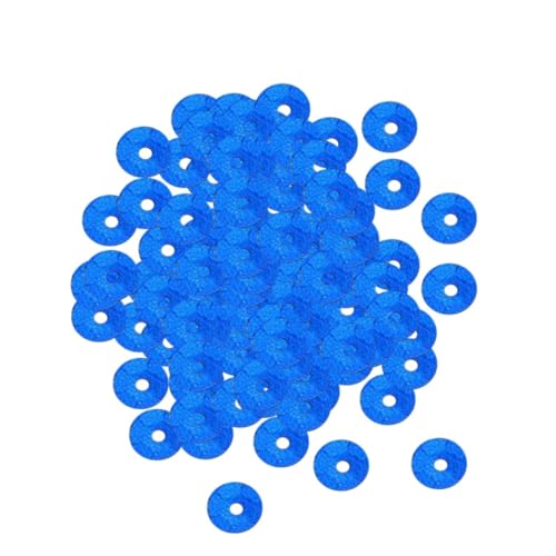 1000 Stück bunte Pailletten Nagel-Kits Perlen-Kit Set zur Herstellung von Armbändern Strickmaschine Armband-Set Stoff Strasssteine Nagel Charms hochzeitsdeko lose Pailletten Blue DIYEAH von DIYEAH