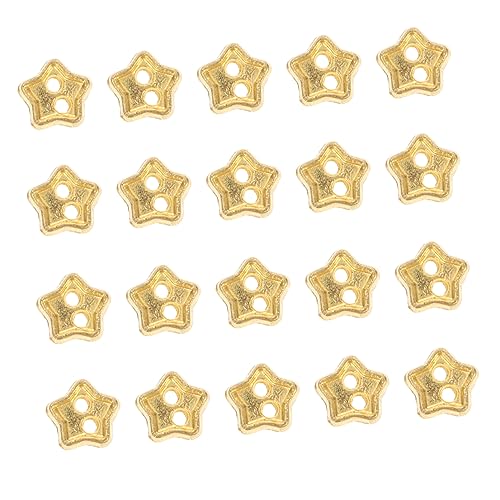 100St Knopf puppen kleidung für puppenkleidung Silberne Knöpfe Sternknöpfe zum Nähen winzige Sternknöpfe bastelsets für Legierungsknöpfe für Puppe DIY-Kleiderknöpfe Golden DIYEAH von DIYEAH