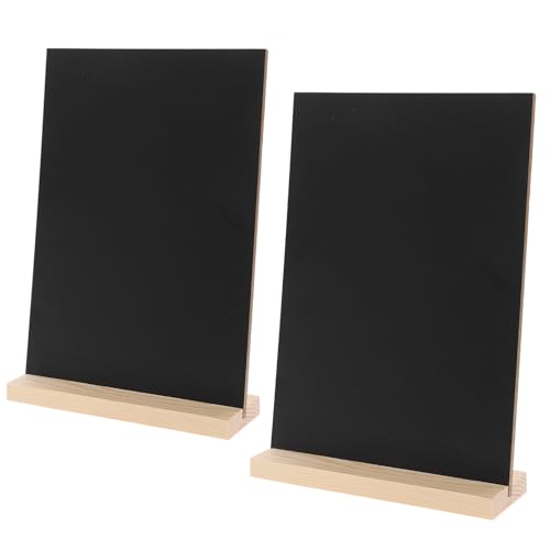 2 Sätze Tafel-Schreibtafel Kreidetafel Schild Tafel anzeigen Desktop-Tafel Kreidetafel Staffelei Zeichen Kreidetafelständer kleine Kreidetafeln zum Beschriften Holz Black DIYEAH von DIYEAH