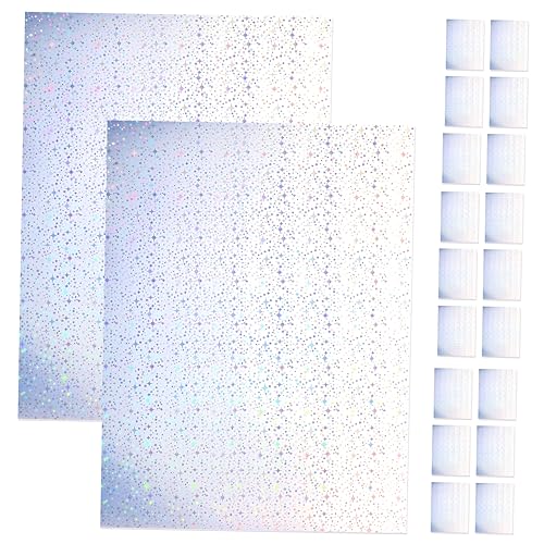 20 Blatt Blatt Aufkleber aus Druckerpapier bedruckbares Aufkleberpapier für Drucker Bastel-Vinylpapier kreativpapier scrapbook paper Aufkleber aus Etikettenpapier Klebepapier DIYEAH von DIYEAH