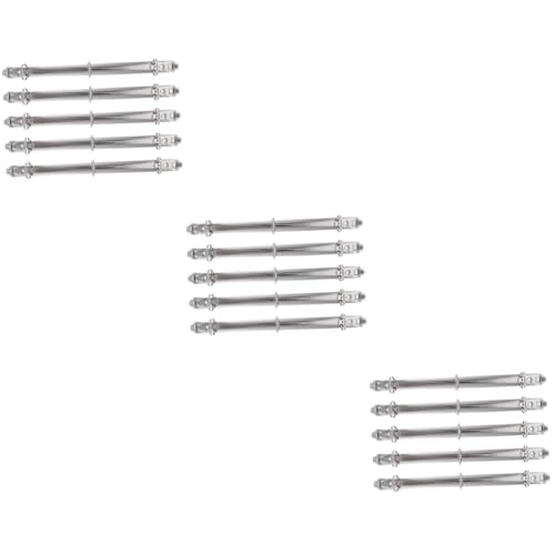 3 Sätze Mappe Bindemittel Mechanismus-binder Ordner-stiftetui Ringbuch Notizbuch Segmentierter Binder Ringe 3-ring-ordnereinlagen Diy Notebook Zubehör Weißnickel Silver 5 Stück * 3 DIYEAH von DIYEAH