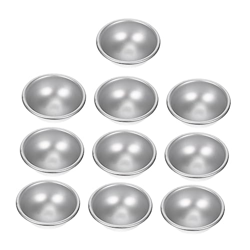 4 Sätze Badesalz Schimmel Salzschale Eierkuchen-backförmchen Würfel Kugel Bad Selber Machen Zinn Badeset Meersalz Gestalter Bausatz Silver Aluminiumlegierung 10 Stück * 4 DIYEAH von DIYEAH