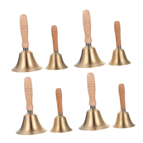 4 Sätze Glocke Mit Holzgriff Rassel Poolnetz Theke Strass Quaste Heizung Nackte Unsichtbare Hüllen Babydekoration Schuppen Abfluss Kleine Glocke Ornament 2 Stück * 4 DIYEAH von DIYEAH