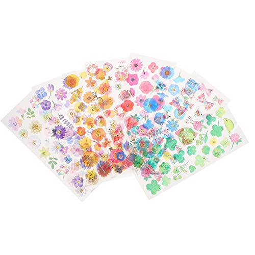 8 Blatt Kristallaufkleber Nagelaufkleber Kalenderaufkleber Transparente Aufkleber Verschiedene Scrapbooking Journaling Aufkleber Klebeband Selbstklebender Aufkleber Pvc DIYEAH von DIYEAH