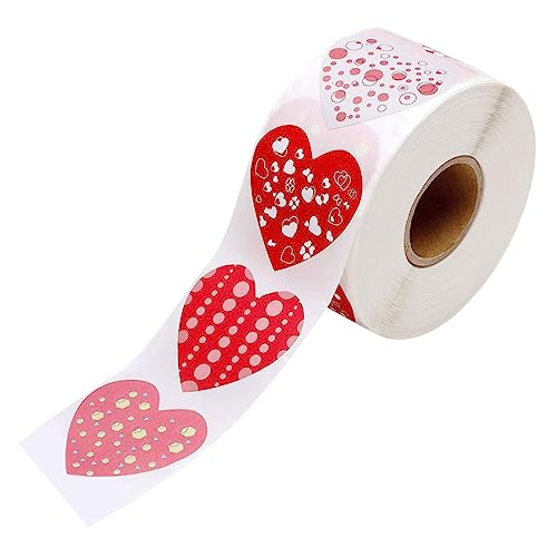 DIYEAH 1 Aufkleber zum Valentinstag Glücklich aus Aufkleber mit Wachssiegel Gold Kraft scrapbooking sticker scrapbook stickers Aufkleber in Herzform valentinstag siegelaufkleber Papier von DIYEAH