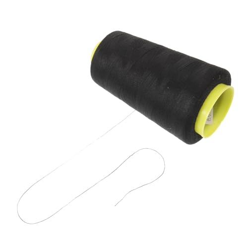 DIYEAH 1 Draht nähen nähgarn sewing accessories Nähfaden für Kleidung Nähfaden für Handarbeiten Polyesterfaden Stickfaden Stickmaschine schwarzer Faden zum Nähen Polyesterdraht Black von DIYEAH