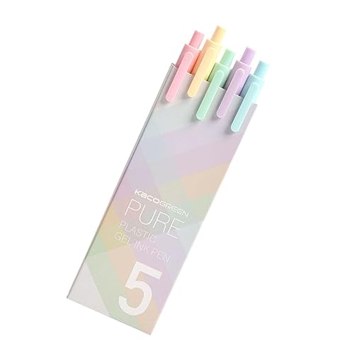 DIYEAH 1 Gel Stift Tinte Pastell Neuheit Stifte für farbige Stifte Neuheit-Stifte kugelschreiber gelstifte gel ink pen color pencils Schreibwaren Stift schwarzer Gel-Nachfüllstift Plastik von DIYEAH