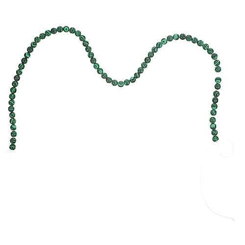 DIYEAH 1 Lose Perlen in Malachitgrün Heimwerken Rocailles Pop Schmuck Wohnung natursteinperlen gemstone beads Perlenschnur Armbandherstellung lose DIY-Perlen basteln Perlen-Anhänger Green von DIYEAH