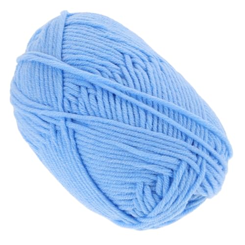 DIYEAH 1 Rolle Baumwollgarn Häkelgarn Für Den Haushalt Bequemes Häkelgarn Professionelles Häkelgarn Strickgarn Selber Machen Strickgarn Für Den Haushalt Diy-häkelgarn Baumwolle Sky-blue von DIYEAH