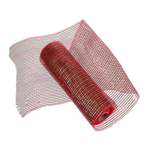 DIYEAH 1 Rolle Dekoratives Netzband Stolzband multi Samtband Band für Körbe Jute-Spitzenband Rand ribbon bandfeile weihachtsdeko bandalette Festival-Poly-Mesh-Band Band für DIY Polyester von DIYEAH