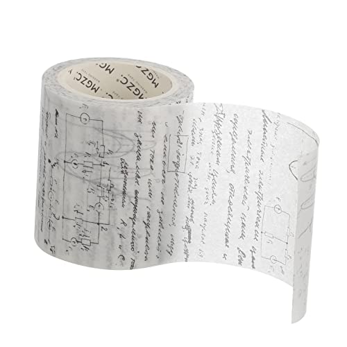 DIYEAH 1 Rolle Handbuch und Klebeband scheckheft scrabbook washi+-+tape scrabook Gothic Weiß hochzeitsdeko professionelles Washi-Tape Washi-Klebeband zum Selbermachen Japanisches Papier von DIYEAH