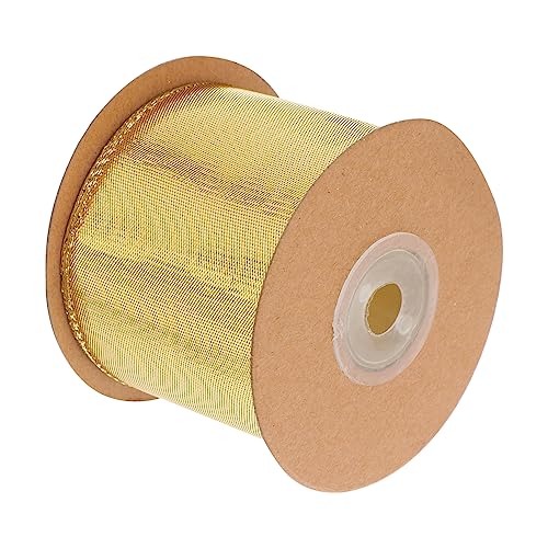 DIYEAH 1 Rolle Helles Zwiebelgewebe Pastell dekoratives Band mit metallischem Glitzer lila seidenband ribbon Fleckband Geschenkbänder ein Verpackungsband metallische Linie Golden von DIYEAH