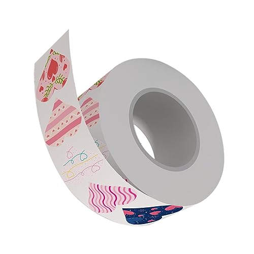 DIYEAH 1 Rolle Herz- -Aufkleber Haustier Band süß Stichworte Valentinstag Heimwerken heart stickers valentine decoration -Siegel-Aufkleber Geschenkaufkleber selber machen von DIYEAH