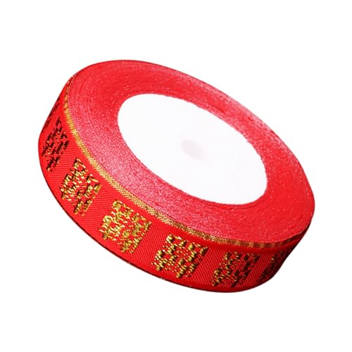 DIYEAH 1 Rolle Hochzeitsband Bausatz rotes Samtband Jute schier Danksagung seidenband ribbon geschenkband Hochzeitsgeschenk seidenbänder Bastelverpackungsband Quilt-Bindeband Polyester von DIYEAH