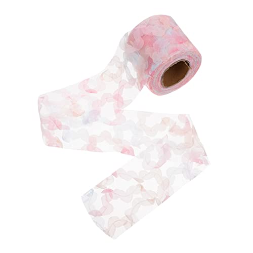 DIYEAH 1 Rolle Rosen Aus Chiffongarn Funkeln Zackenleiste Zum Nähen Schneiderei Paillettenfransen Trimmen Nähband Braut- Plissiertes Spitzenband Stoff Schnürsenkel Polyester Rosa von DIYEAH