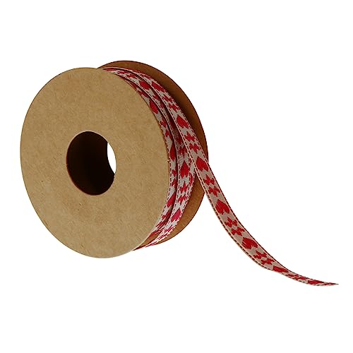 DIYEAH 1 Rolle Schleife Lametta Weihnachtsgirlande dekoratives Band Gänseblümchenband Quergemasertes Leinenband Gold seidenband ribbon verpackung DIY-Geschenkband DIY band von DIYEAH