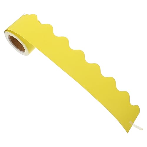 DIYEAH 1 Rolle Tafelrand Aus Dekorativem Papier Inhaber Sackleinen Filz Pinnwand Anzeige Punkt Whiteboard Pinnwände Für Büros Bretter Saftig Heimdekoration Yellow Beschichtetes Papier von DIYEAH