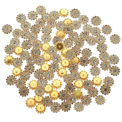 DIYEAH 1 Rundscheibenbohrer haircharm hochzeitsdeko edelstein adhesive Handgemachte Accessoires Merch Broschen Hotfix-Strasssteine Aufkleber Multifunktions-Strass DIY liefert Glas Weiß von DIYEAH