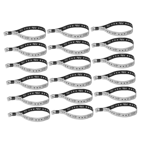 DIYEAH 1 Satz Aktivitätsarmband Stoffarmbänder Vip-armbänder Für Veranstaltungen Vip-party-dekorationen Farbige Armbänder Für Veranstaltungen Party-armband Polyester Silver 100st von DIYEAH