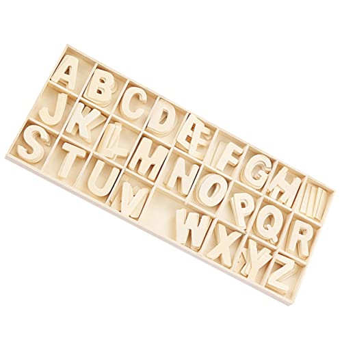 DIYEAH 1 Satz Alphabet dekorative Holzspäne kinder dekor Briefe zur frühen Bildung selber machen kinder holzspielzeug buchstaben lernen Frühpädagogisches Spielzeug DIY-Requisiten hölzern von DIYEAH