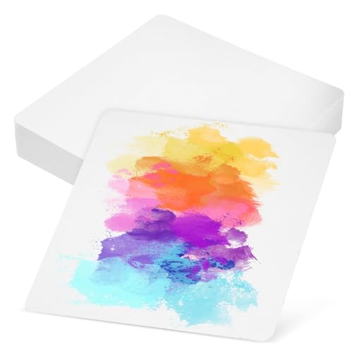 DIYEAH 1 Satz Aquarellpapier Aquarellkarten Zeichenpapier Papier Zum Malen Von Kindern Papier Für Die Aquarellmalerei Kartonpapier Malpapier Für Kinder Wasserzeichnungskarte Weiß 50 Stück von DIYEAH