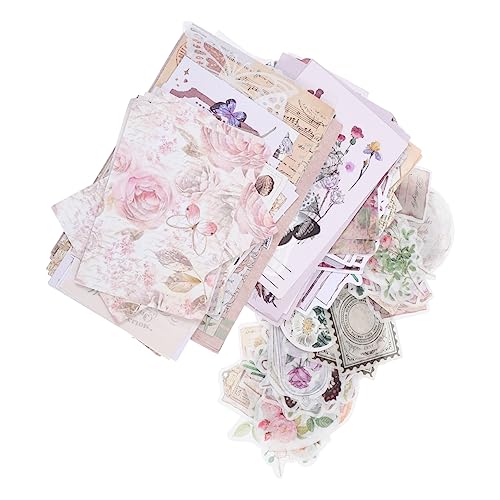 DIYEAH 1 Satz Aufkleber Material Paket Retro-aufkleber Handbuchaufkleber Scrapbooking Sammelalbum Lieferungen Laptop-aufkleber Papier Schrott Dekorative Aufkleber Das Haustier von DIYEAH