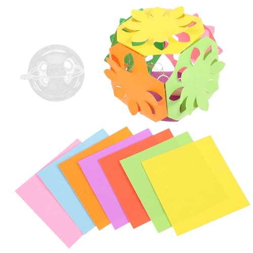 DIYEAH 1 Satz Ausschneidepapier-Set schneideset kinderschneide set Papierfaltset für Origami-Papier-Kit Schaumstoffquadrate Faltbares Papier Scherenschnitt-Set für von DIYEAH