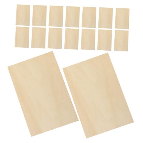 DIYEAH 1 Satz Brett Aus Lindenholz Diy Holzplatten Handgemachte Holzplatten Holzhandwerk Holzbretter Bemalen Leer Schnitzel-kit Einfache Holzscheibe Diy-holzbretter Zum Basteln Beige 24st von DIYEAH