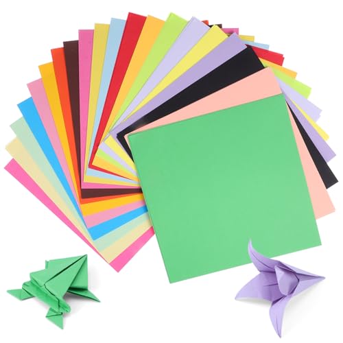 DIYEAH 1 Satz Buntes Origami Bunte Origami-papiere Origami-papier in Verschiedenen Farben Quadratisches Papier Farbiges Kartonpapier Pastellpapier Zum Basteln Origami-kit Zellstoff 200st von DIYEAH