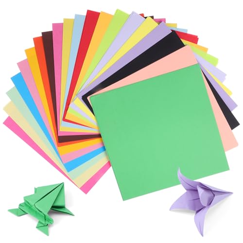 DIYEAH 1 Satz Buntes Origami Farbpapier Karton Gemischte Farben Origami Papier Farbiges Kartonpapier Quadratisches Papier Karton Farbiges Papier Pastellpapier Zum 200 Stück von DIYEAH