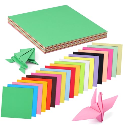 DIYEAH 1 Satz Buntes Origami Origami-papier in Verschiedenen Farben Pastellpapier Zum Basteln Quadratisches Papier Farbiges Bastelpapier Farbiges Origami Buntes Papier Zellstoff 200st von DIYEAH