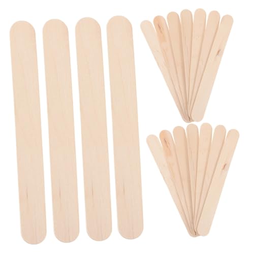 DIYEAH 1 Satz Farbe Am Stiel Farbrührstäbchen Sticks Jumbo-bastelstöcke Knallt Jumbo-sticks Farbige Eisstiele Zum Basteln Eisform -pop-formen Holz 10 Packungen von DIYEAH