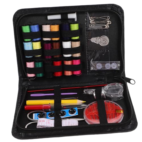 DIYEAH 1 Satz Flickzeug nähset für kinder nähzeug set sewing box Nähset für Handarbeiten nähsets Tragbares Nähwerkzeugset Bausatz Fadenset zum Nähen Handarbeit Fall Rostfreier Stahl von DIYEAH