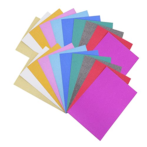 DIYEAH 1 Satz Geprägtes Papier Karton Selber Machen Glitzerndes A4-papier A4-karton Buntes Papier Kreativpapier Papierschere Diy-glitzerkarton Glitzerpapier Für Papierstau 40 Blatt von DIYEAH