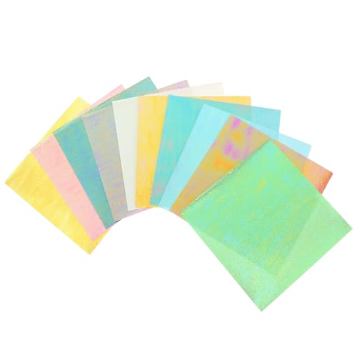 DIYEAH 1 Satz Glitzerndes Handgemachtes Origami Druckenpapier Origami -papier Faltpapier Origami -papier Funkelndes Papier Buntes Tonpapier Gemustertes Origami-papier Laserpapier 20 Blatt von DIYEAH