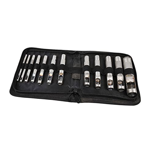 DIYEAH 1 Satz Gürtellocher hole punch lochfinder gurtbänder punch set gurtdurchführung Zange Kreisschlag Schläge Gürtel Männer werkzeug Lochschneider Locher aus Leder 3-16mm Locher von DIYEAH