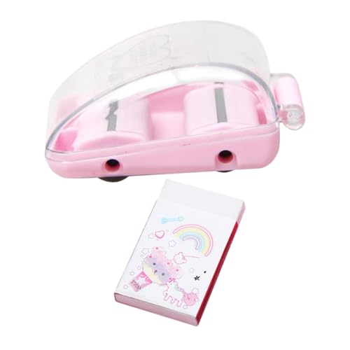 DIYEAH 1 Satz Gummischrottsammler Mini-radiergummi-kehrmaschine Büro-radiergummi-reiniger Tragbarer Schreibtischreiniger Radiergummi Spänesammler Desktop-spänesammler Rosa von DIYEAH