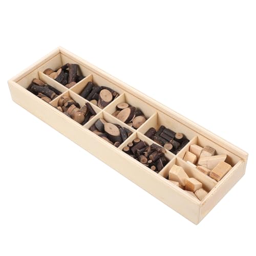 DIYEAH 1 Satz Hackschnitzel-set Trockener Ast Unbehandelte Naturholzscheiben Original Holzscheiben Selber Machen Kindergartenkinder Diy Holzwerkzeuge Diy Naturholzscheibe Hölzern Brown von DIYEAH