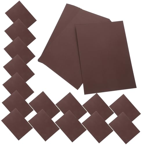 DIYEAH 1 Satz Handbemalter Karton Handgeschöpftes Papier Bastelkarton Farbiges Bastelpapier Diy-papiere Scrapbook-papier Kartenpapiere Zubehör Für Diy-projekte 230g Papier Coffee 30st von DIYEAH