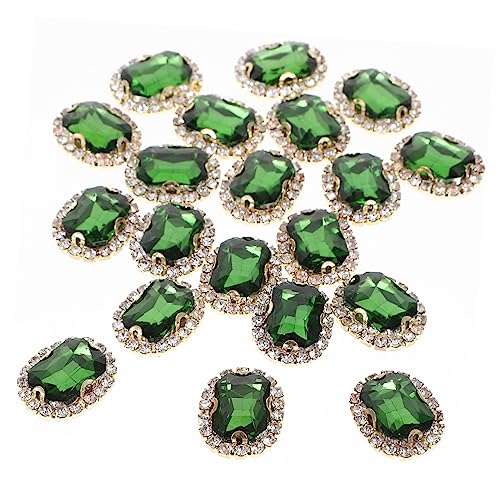 DIYEAH 1 Satz Handyhülle Selbst Dekorieren Bastelzeug Rhinestones Handgemachte Materialien Dekorationsmaterial Beschläge Kleidung Strassverzierungen Handyhülle Aus Strass Glas Green 20st von DIYEAH